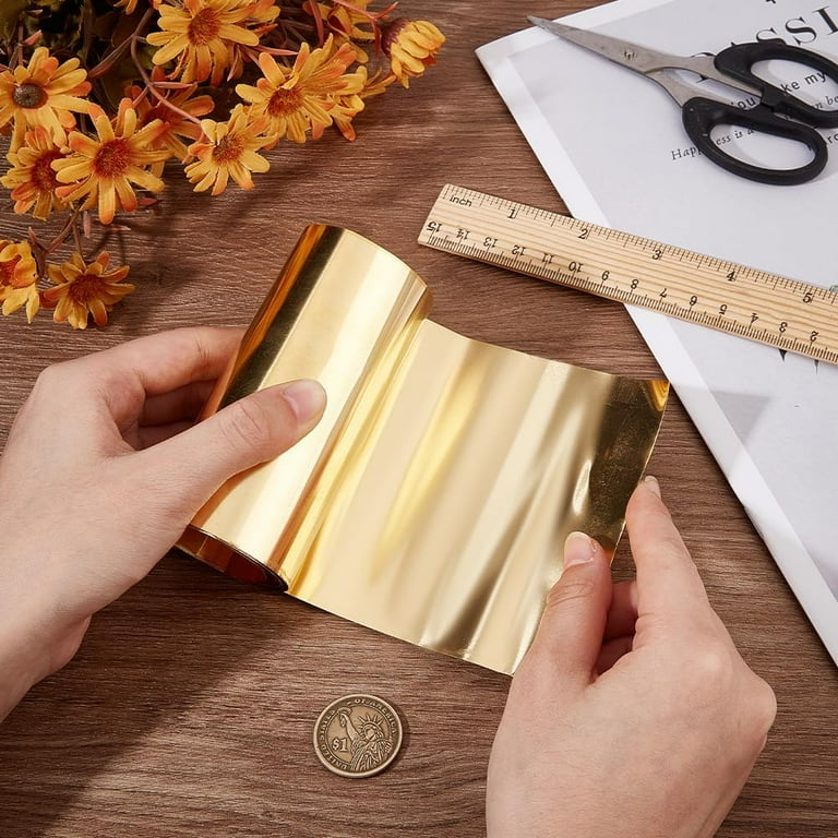 Brass Foil Sheet - 50um Thickness A4 Size For Electrical Conductivity, EMI Shielding & Decoration