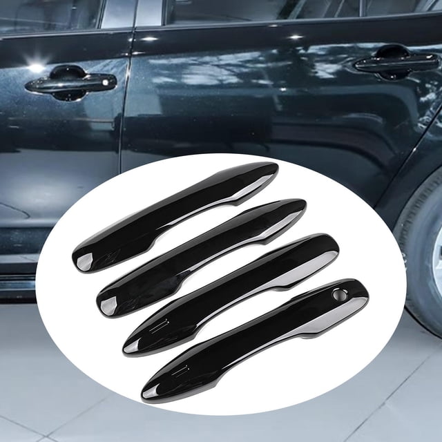 Cubierta protectora para manija de puerta exterior de automóvil, cubierta ligera y modificada, tapa decorativa para manija de puerta, ajuste a presión Tipo A
