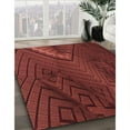 thumbnail image 2 of Ahgly Company Indoor Square Patterned Maroon Red Area Rugs, 3' Square, 2 of 6
