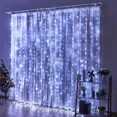thumbnail image 3 of Guirnalda de luces LED para decoración navideña, guirnalda de luces para dormitorio, cortina de luces con control remoto, 3 of 5