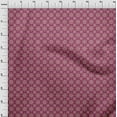 thumbnail image 4 of oneOone Cotton Poplin Dark Magenta Fabric Asian Ornamental Tile Quilting Supplies Print Sewing Fabric By The Yard 42 Inch Wide, 4 of 4