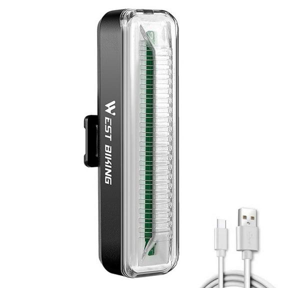 WEST BIKING Bike Lights for Night Riding, Road Bike Led Tail Light Bar 30LM Taillight 4 Modes 400mAh Type-c Usb Rechargeable Waterproof Cycling Equipment