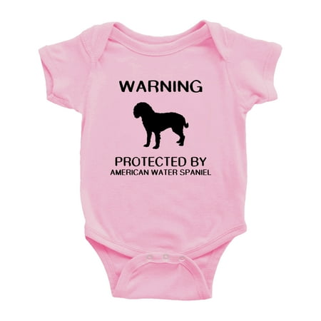 

Warning: Protected by A American Water Spaniel Dog Funny Baby Rompers Bodysuit (Pink 3-6 Months)