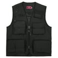 thumbnail image 2 of Fishing Photography Vest Summer Multi Pockets Mesh Jackets Quick Dry Black-XL, 2 of 7