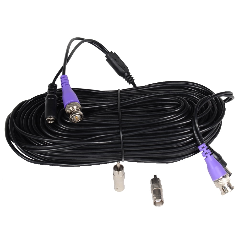 VideoSecu 8x 100ft Feet CCTV DVR BNC RCA Cables Security Camera Video Power Wires Cords w/ bonus BNC RCA Connectors b2u