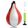 thumbnail image 3 of Punching Ball under $5! Yannianjz Pear Shape Boxing Speed Ball, Swivel Punching Bag with Hanging Hook for Training & Fitness, Improve Reflexes & Hand-Eye Coordination, Includes Pump & Inflator, 3 of 9