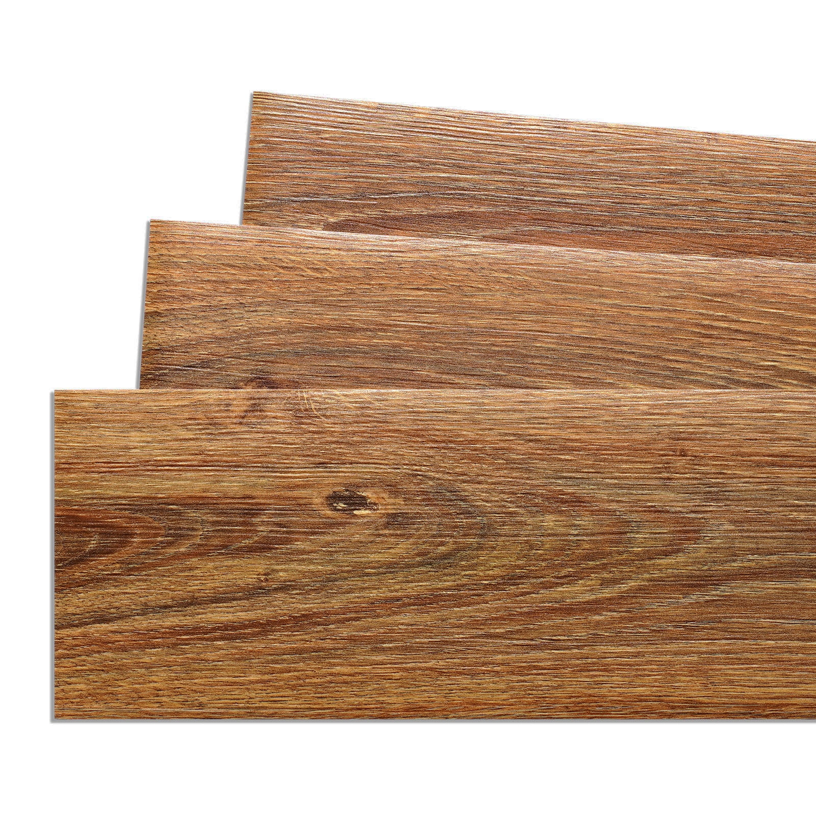 Yenhome 36"x6" Brown Wood Vinyl Flooring Peel and Stick Floor Tiles