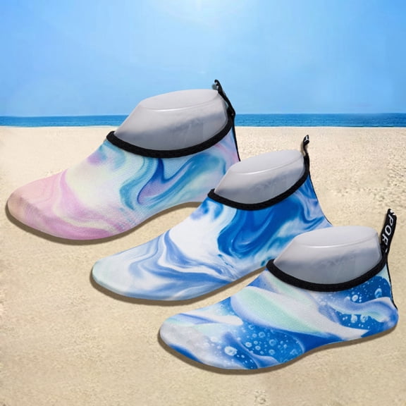 FUZHIQ Toddler Kids On Water Shoes Boys Girls Barefoot Aqua Socks Non- Quick Dry Easy On Off Beach Pool Swim Outdoor Shoes,2.5-3 Years