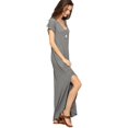 thumbnail image 3 of Robe Longue Maxi de Plage à Col en V avec Poches Latérales Fendues pour Femmes, 3 of 5
