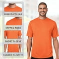 thumbnail image 6 of High Visibility Short Sleeve Workwear Tee, 100% Polyester, Hi Vis Men's Zone Performance Mesh T-Shirt (Safety Orange 10 Pack,XS), 6 of 7
