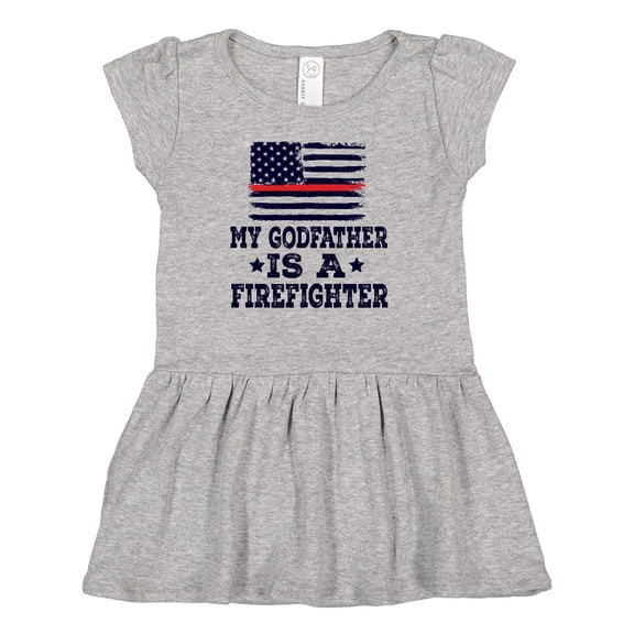 Inktastic Firefighter Godfather Fireman Girls Baby Dress
