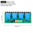 thumbnail image 2 of Uxcell 1 Pcs DC 5V 4 Channel Relay Module Switch Boards Shield 30A High or Low Level Trigger, 2 of 5