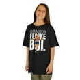 thumbnail image 2 of Femke Bol 2025 400M Champion Cartoon Kids Heavy Cotton Tee-KRFB202501B-Black-S, 2 of 3