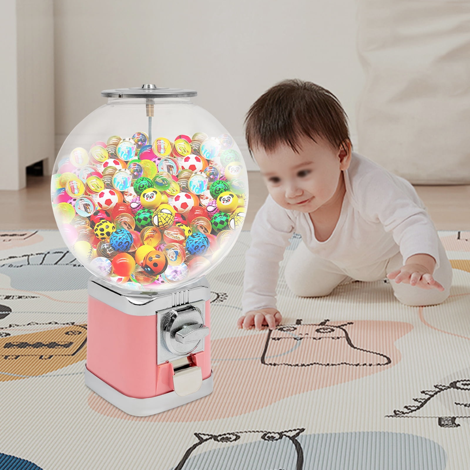 Dwellnix Twister Ball Dispenser Durable ABS PC Zinc Alloy Construction Capsule Toy Dispenser for Retail Stores & Parks