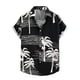 thumbnail image 1 of Camisa holgada con estampado de verano para hombre Ropa de hombre informal con solapa de verano Pompotops  oipoqjl24276, 1 of 9