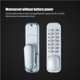 thumbnail image 4 of Cerradura De Puerta Con Botón Digital, Cerradura De Teclado De Seguridad Con Código De Puerta Mecánico Sin Llave Para Puerta De Casa, Oficina, Apartamento Methold HA018107-00, 4 of 7