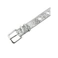thumbnail image 6 of INSPIRE CHIC Women's Belts Hollow Eyelet Sequin Decoration Belt Versatile No-Punch Pin Buckle 107x3.3cm/42.1x1.3" Silver, 6 of 6