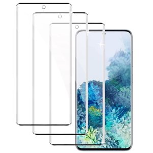 ZYQEEE [3 Pack] Clear Tempered Glass Screen Protector Compatible for Samsung Galaxy S20 6.2-inch, Scratch Resistant, Easy Install, Bubble-Free