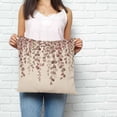 thumbnail image 2 of Brown Eucalyptus Leaves Pillow Covers 20x20 Inch Decorative Throw Pillow Cover, Spring Leaves Plants Country Beige Sofa Pillowcases Accent Cushion Case Home Decor Bedroom Living Room, 2 of 6