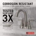 thumbnail image 5 of Delta Becker Two Handle Centerset Bathroom Faucet in Spotshield Brushed Nickel 25891LF-SP, 5 of 5