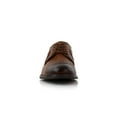 thumbnail image 3 of Ferro Aldo Jaxon MFA19691 Men's Plain-Toe Derby Casual Dress Shoes, in Embossed Cognac, Men's Size 9.5, 3 of 8