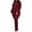 burgundy, variant on Women Plus Size 2 Piece Shrug Bodycon Jumpsuit