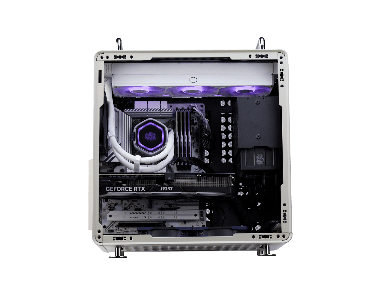 Cooler Master QUBE 540 High-Airflow ATX Mid-Tower Case, 415mm GPU Clearance Max, Designed Ready RTX 5090|RX 9070 XT, Tempered Glass, Modular & Customizable Design, Reversible I/O Panel - Moonstone