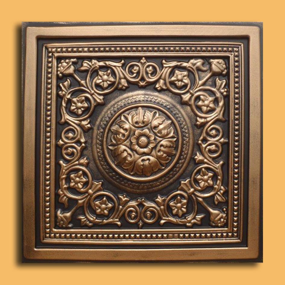 Majesty Antique Bronze Black Pvc Ceiling Tiles For Drop In Grid System 10 Pack Walmart Com
