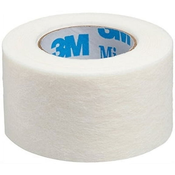 3M Medipore H Soft Cloth Medical Tape, 1" x 10 Yd, White, 12 Count