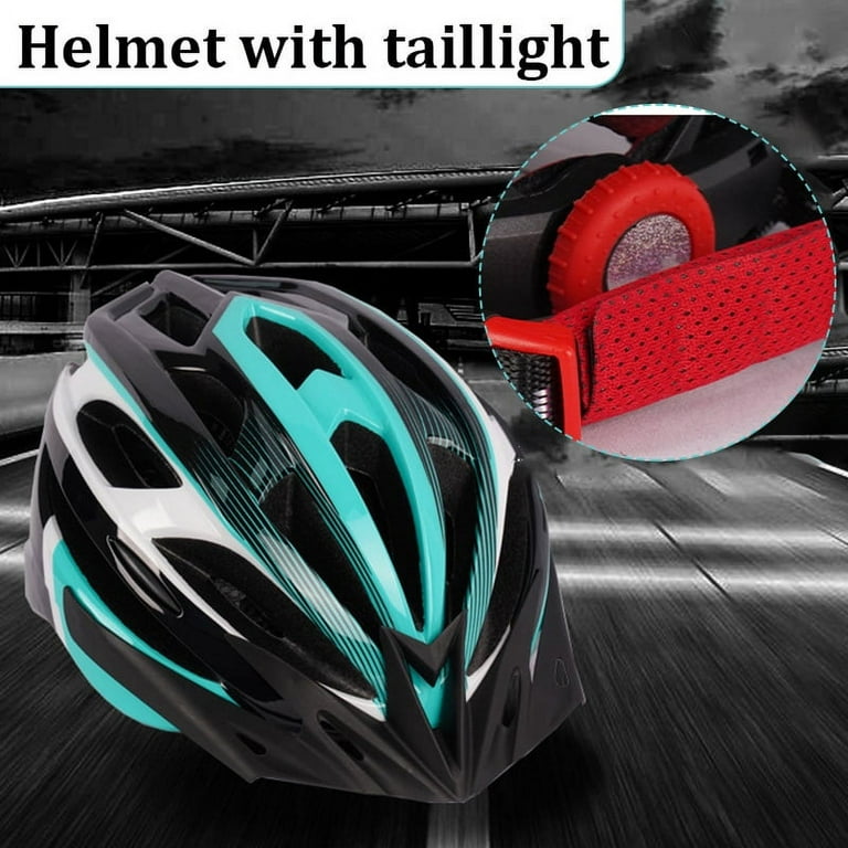 Mountain Bike Riding Helmet Breathable Ventilation One piece Molding Hat For Men Women Riding Competition Cyan Blue