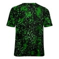 thumbnail image 7 of Abstract Splatter Paint T-Shirt Black and Green Harajuku T Shirts Short Sleeve Street Fashion Tshirt Summer Design Tees, 7 of 7