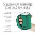 thumbnail image 3 of Host Insta-Chill Standard Can Sleeve for Beer, Soda, Juice Cans, Evergreen, 3 of 7
