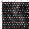 thumbnail image 2 of Soimoi Black Rayon Fabric Rabbit Animal Print Sewing Fabric Yard 56 Inch Wide, 2 of 6