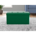 thumbnail image 1 of Safdie & Co. Premium Storage Ottoman Rectangular Foot Rest Stool Bench Lounge Seat Velvet Forest Green for Living Room Dressing Room or Bedroom, 1 of 4