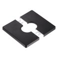 thumbnail image 5 of 4pcs Wall Split Flange, ABS Square Escutcheon Plate Wall Mount Water Pipe Cover for 1.1" Diameter Pipe Black, 5 of 6