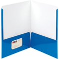 thumbnail image 3 of Smead, SMD87875, High Gloss 2-Pocket Folders, 25 / Box, Blue, 3 of 3