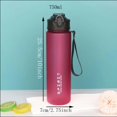 thumbnail image 3 of Large Capacity Grinkwell Frosted Sports Water Bottle-Leakproof,BPA-Free PC with Silicone Straw & Carrying Rope, 3 of 6