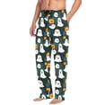 thumbnail image 2 of Men's Pajama Pants Cute Ghost Pumpkin Cotton Long Sleepwear Lounge Pants XL, 2 of 7