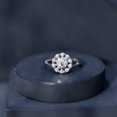thumbnail image 6 of Rosec Jewels Lab Diamond Vintage Floral Engagement Ring (EF-VS Quality) - Ready to Gift, 925 Sterling Silver, US 4.00, 6 of 8
