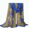 thumbnail image 4 of Foulard Longue en Chiffon Doux pour Femmes, Châle à Fleurs, Cadeau, 4 of 11