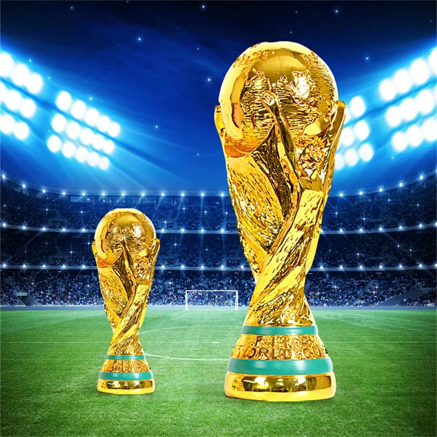 QLUEWX 2026 Replica Soccer Gold Troph-y, Collectible Sports Gift for Soccer Fans, Game Day Decor, Man Cave, Soccer Party Supplies & Gifts