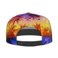 thumbnail image 4 of Fotbe Palm Trees at Sunset Flat Bill Visor Cap Classic Snapback Hat Polyester Foam Trucker Hat Trucker Cap Adjustable Baseball Cap, 4 of 9