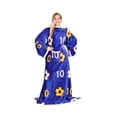 thumbnail image 4 of Catalonia Wearable Fleece Blanket with Sleeves and Pocket for Women Men, Super Soft Microplush Adult Wrap Full Body Blanket Robe for Lounge Couch 70" x 52", 4 of 6