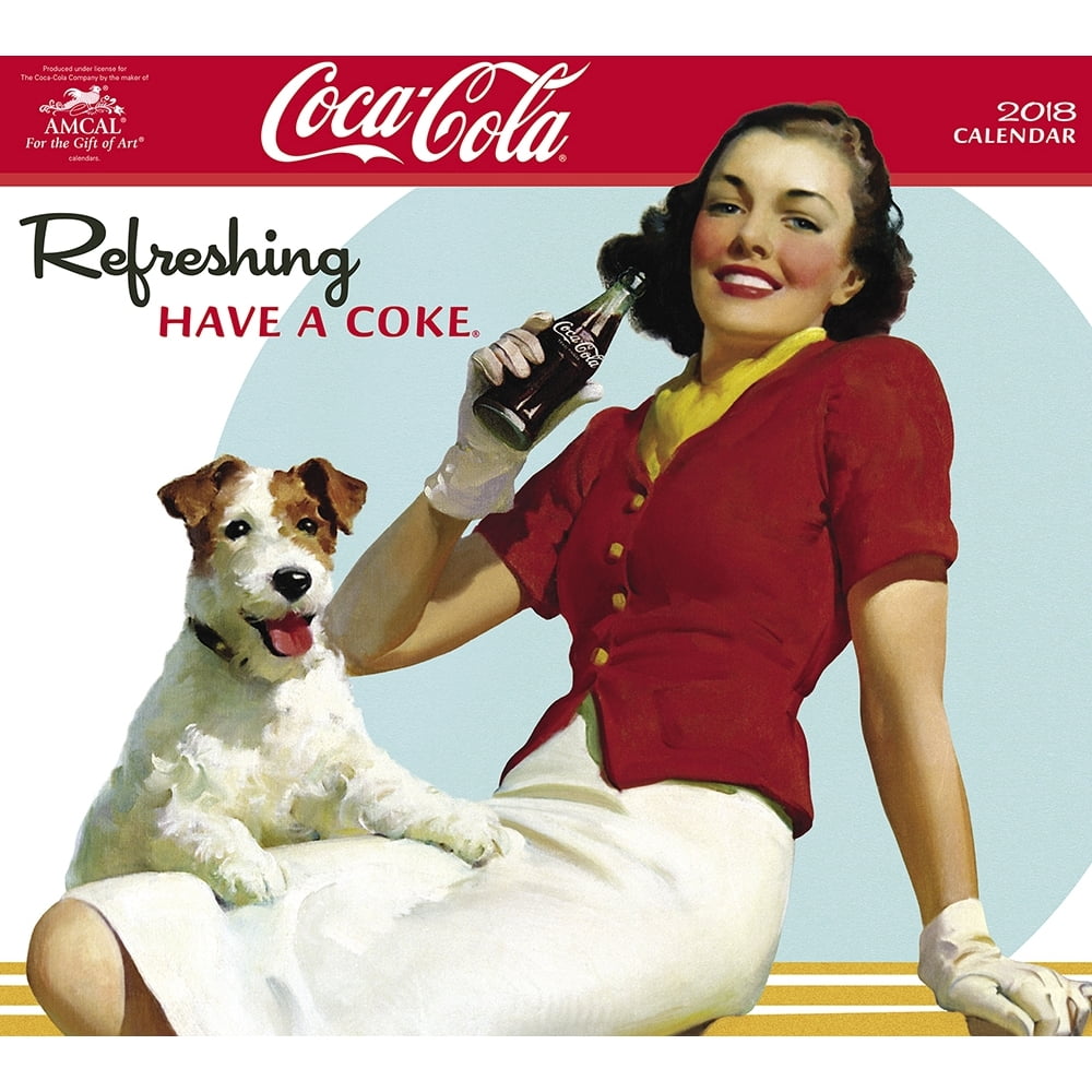 2018 CocaCola Deluxe Wall Calendar, More Food Drink by ACCO Brands