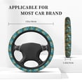 thumbnail image 4 of KLL Car Steering Wheel Cover, Universal 15 inch, Soft Elastic and Comfortable,Car Accessories Decorations Impressionist Village Sky, 4 of 6