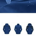 thumbnail image 3 of Zedker Women Jacket Winter Ski Waterproof Detachable Hood Windproof Warm Fleece, Plus Size Blue M, 3 of 5