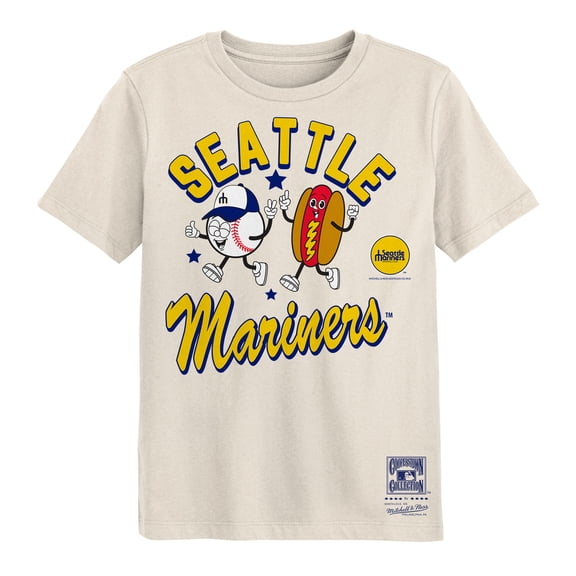 Preschool Mitchell & Ness Natural Seattle Mariners Snack T-Shirt