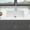 thumbnail image 4 of Undermount Kitchen Sink, Quartz Kitchen Sink - 30" x 19" x 9.65" White granite composite Workstation undermount kitchen sink, White Stainless Steel Kitchen Sink,Quartz Farmhouse Kitchen Sink, 4 of 8