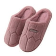 thumbnail image 2 of Women Fuzzy Slippers Soft Sole Plush Warm House Slippers Warm Flat Household Casual Shoes Women Sliper Fashion Ladies Women'S Slipper Red CN:36-37/US:8, 2 of 8