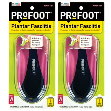 PROFOOT Plantar Fasciitis Orthotics, Women's 6-10, 1 Pair []